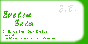 evelin beim business card